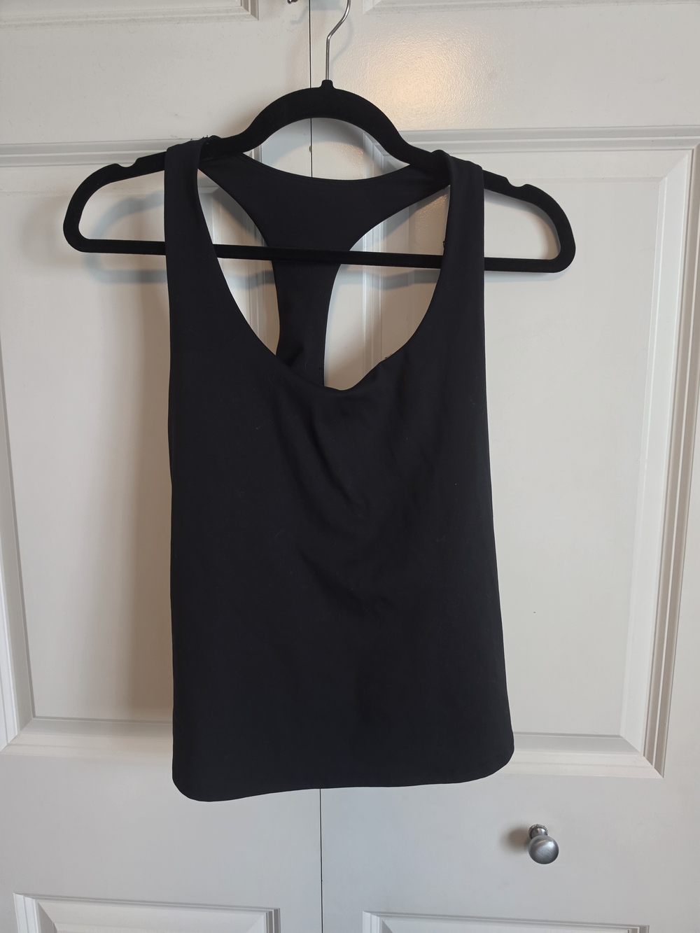 Old Navy Black Racerback Tank Top built in bra longline bra or cropped top